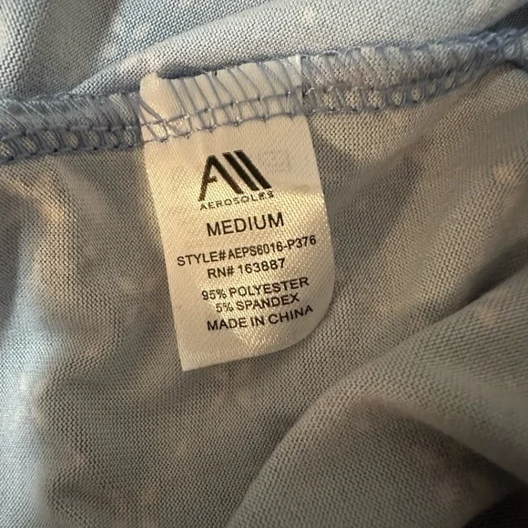 AEROSOLES Blue and White Pajama Set - Picture 4 of 4